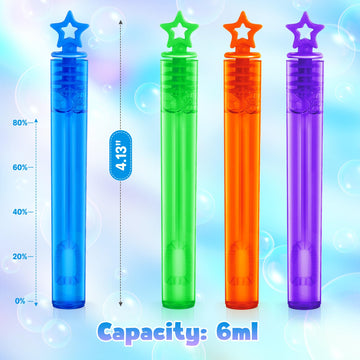 36 Pieces Mini Bubble Wands,Bubble Party Favors Assortment Toys For Kids,Themed Birthday, Halloween, Goodie Bags, Carnival Prize