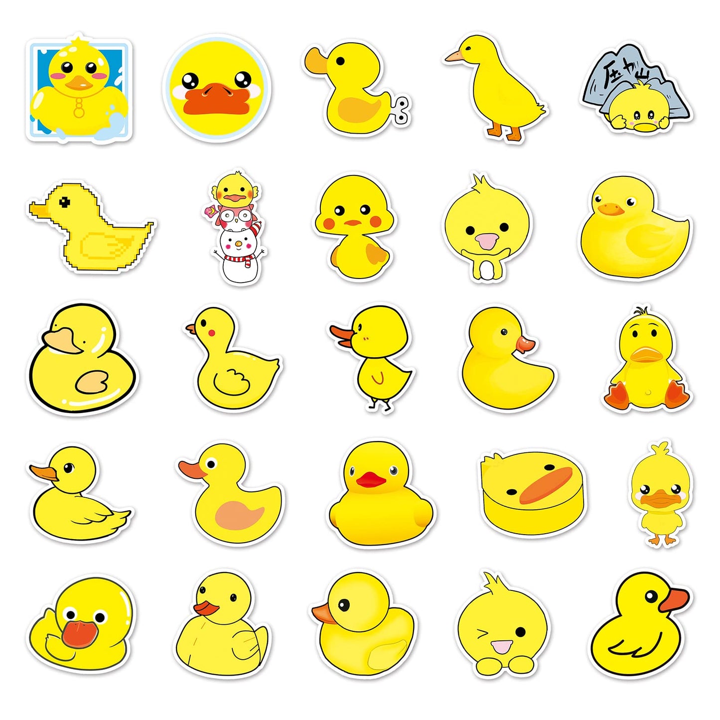 Duck Stickers,Cute Yellow Duck For Water Bottles,Duck Helmet Stickers Gifts For Boys/Girls, Gifts For Kids Teen Stickers And Dec