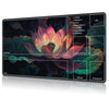 for MTG Card Playmat with Zone Game Play Mat for MTG TCG 24 x 14 inches Non-Slip Play Mat for Commander Board RPG CCG Game TCG Other Card Games/Mouse Pad-Light Pink Lotus
