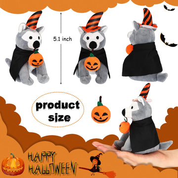 8 Pieces Plush Pets 5 Inch Stuffed Animals Bulk Assorted Cute Stuffed Pet Animal Plush Toys Small Plush Animals For Kids Halloween School Classroom Animal Themed Party Supplies Decors (Sitting Dog)