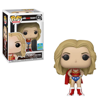Funko Pop 2019 Sdcc Summer Convention The Big Band Theory 835 - Penny As Wonder Woman