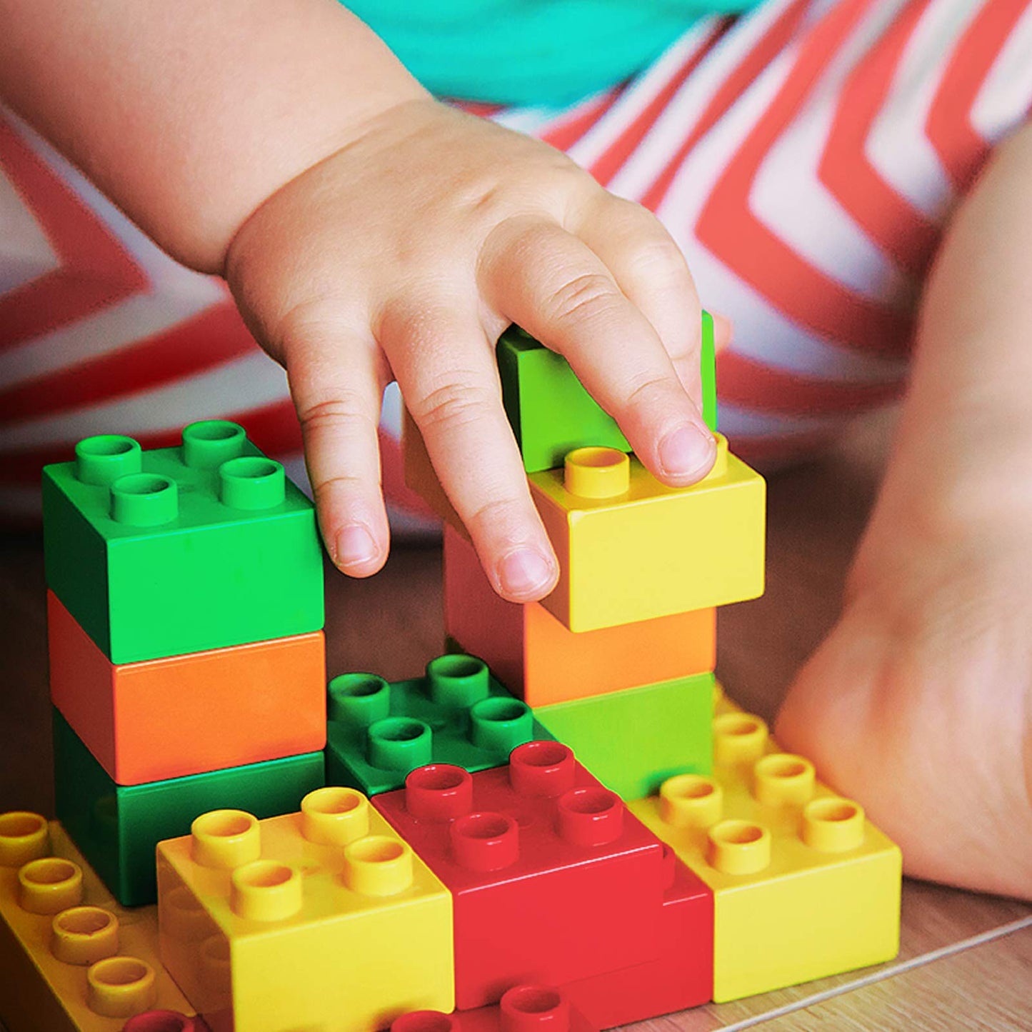 Cutedeer 138 Piece Building Blocks for Kids Toddlers Classic Big Bricks Set Compatible with All Major Brands STEM Large Building Toys with Gift Box for All Ages Boys Girls