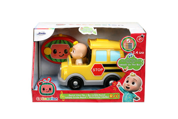 Jada Toys Cocomelon 7.5'' School Bus Rc Remote Control Car, Toys For Kids