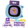 Zeenkind French & English Talking Flash Cards With 224 Sight Words For Toddlers 2 3 4 5 6 Years Old, Learn French For Kids, Audio Pocket Speech Early Learning Bilingual Flashcard Toys, 112 Cards