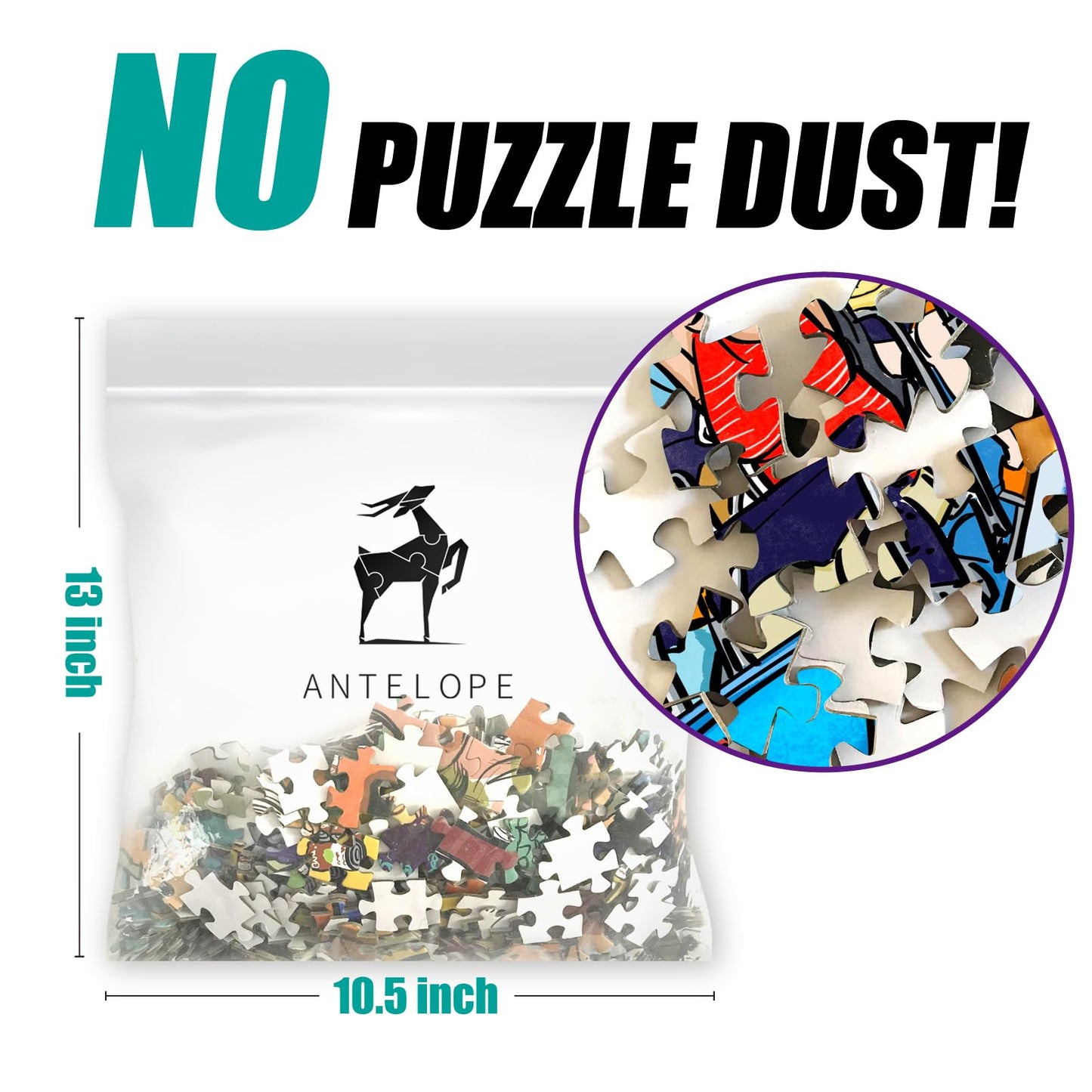 Antelope - 1000 Piece Puzzle For Adults, Roller Coaster Jigsaw Puzzles 1000 Pieces, Theme Park Puzzle, High Resolution, Matte Fi