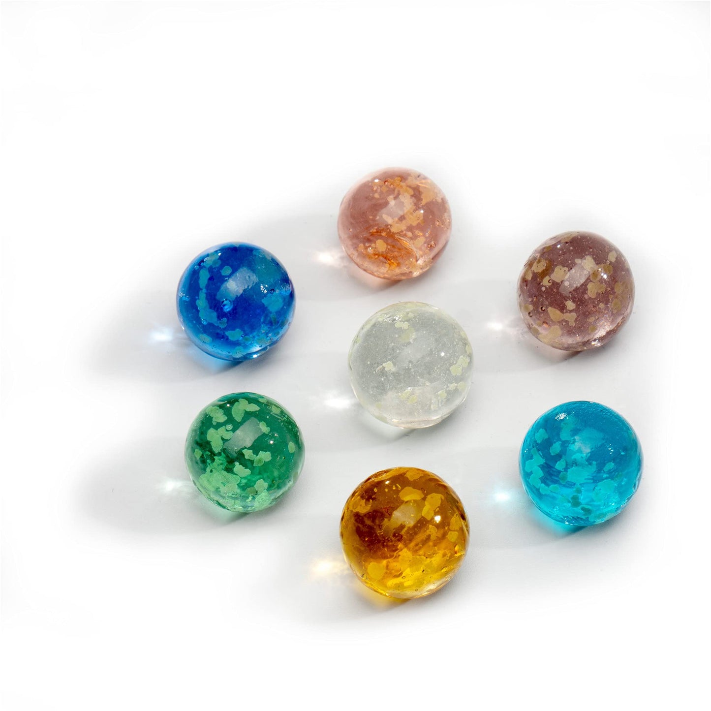 Glass Marbles For Kids Glow In The Dark Marbles , 16 Mm Marbles Shooters Games Bag Of Chinese Checkers Colored Glass Marbles Bul