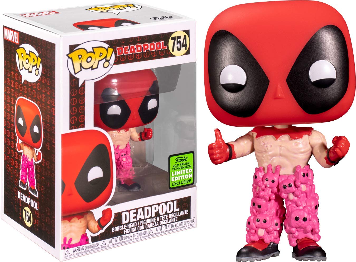 Funko Pop! Deadpool - Deadpool With Teddy Bear Pants (Eccc 2021 Shared Exclusive)