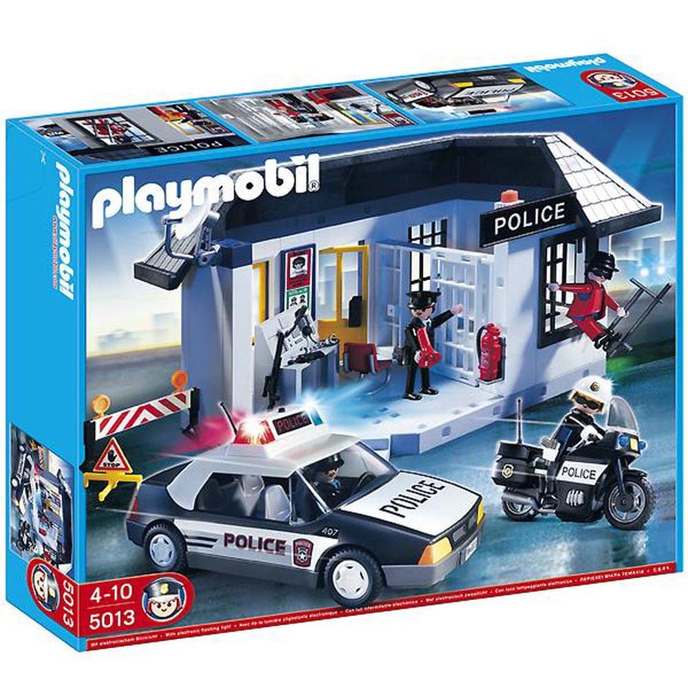 Playmobil Compatible Complete Police Set 5013 - Multi-colored Plastic Toy
