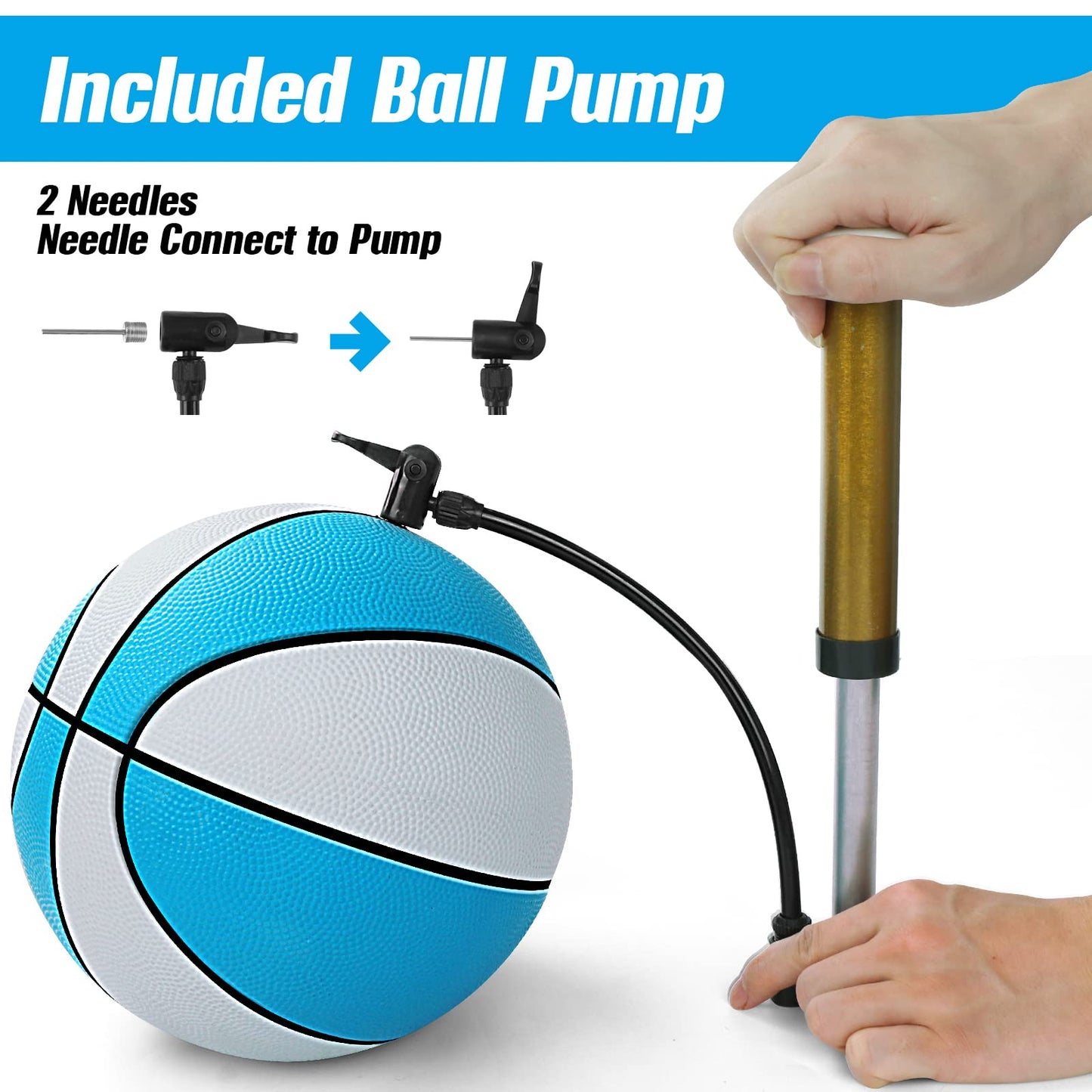 Tneltueb Swimming Pool Basketball 2 Pack, 8.5In Water Basketball For Swimming Pool Basketball Hoops & Pool Games, Mini Basketball For Kids,Teenager
