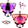 LYL. Ling Halloween Costumes for Kids Double-Sided Butterfly Wings Butterfly Costume for Girls 3PCS Fairy Wings Set.