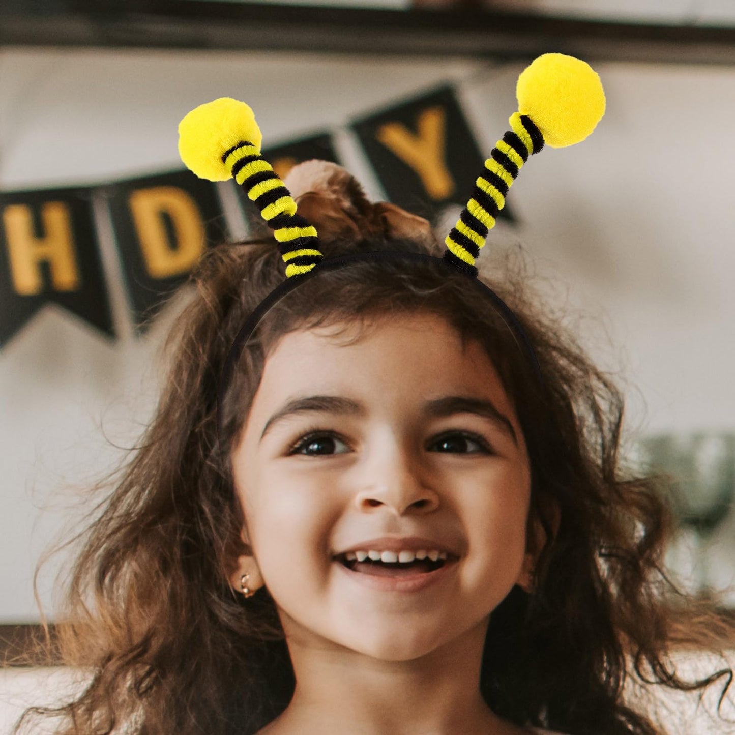 NUOBESTY 8pcs Bee Tentacle Headbands Bee Antenna Headwears Honey Bee Headpieces for Children Costume Cosplay Dress Party Props