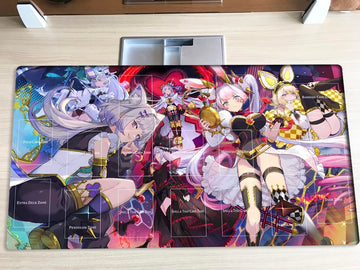 Mlikemat New Playmat Malice P White Rabbit Tcg Ocg Ccg Trading Card Game Mat Mouse Pad With Zones + Bag (Yg001-344-A)