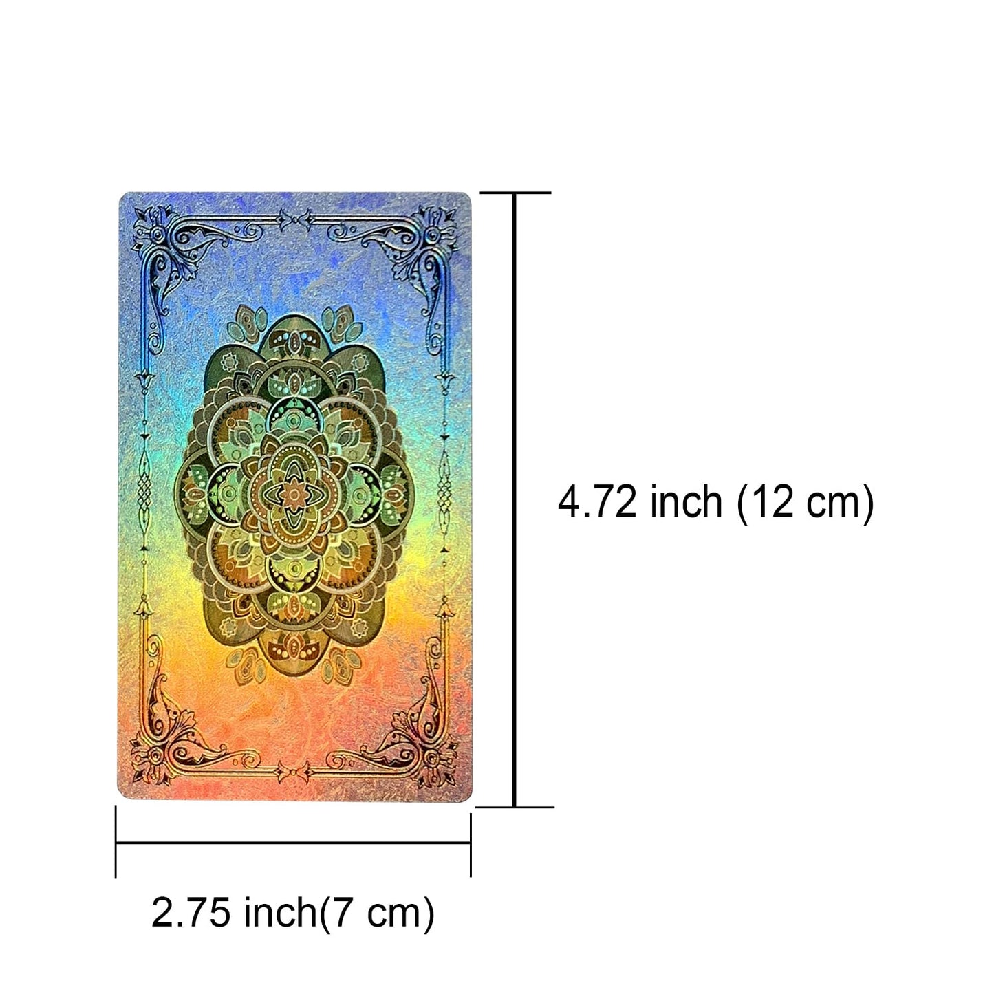 Sunhhx Tarot Cards, 78 Surface Laser Tarot Cards, Pvc Waterproof Tarot With Guidebook Set For Beginners And Experts Readers