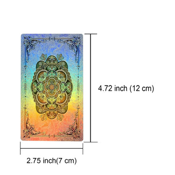 Sunhhx Tarot Cards, 78 Surface Laser Tarot Cards, Pvc Waterproof Tarot With Guidebook Set For Beginners And Experts Readers