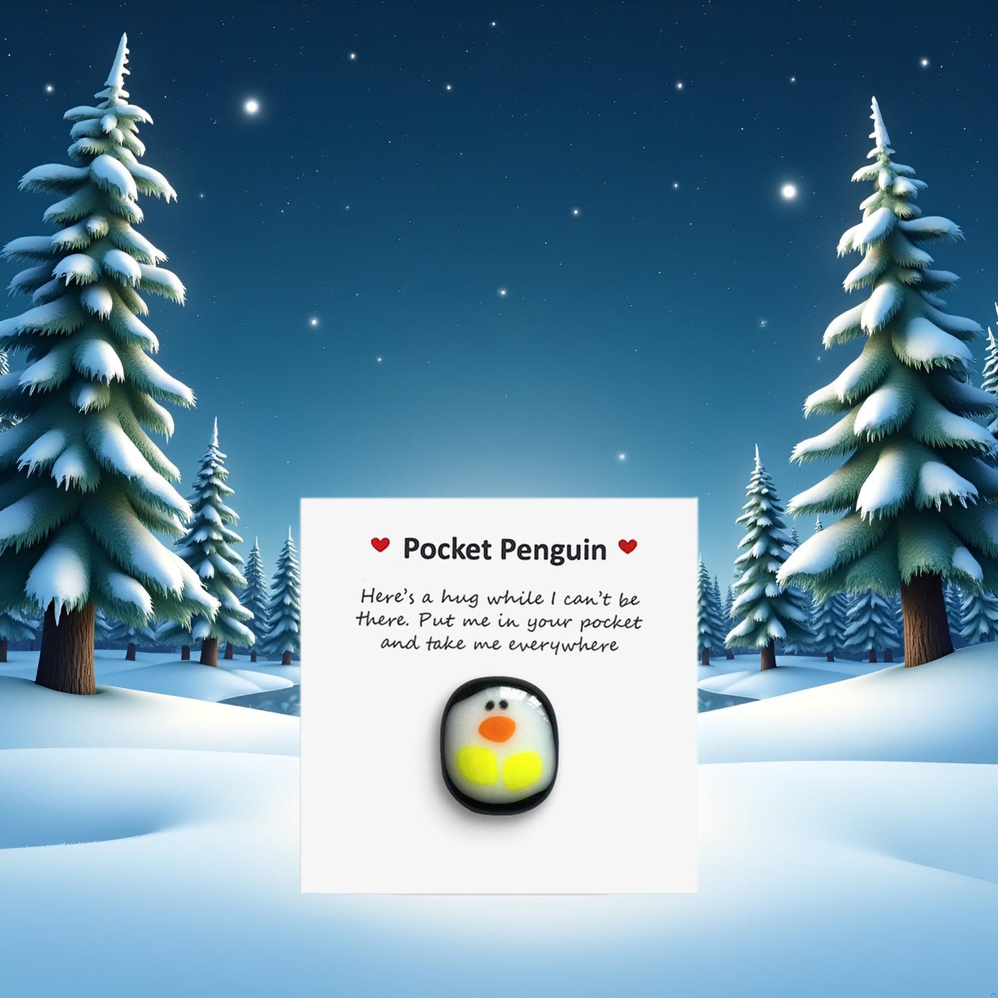 A Little Pocket Penguin Hug,Mini Cute Pocket Penguin Hug Animal Decoration Special Encourage Birthday Wedding Party Valentines P