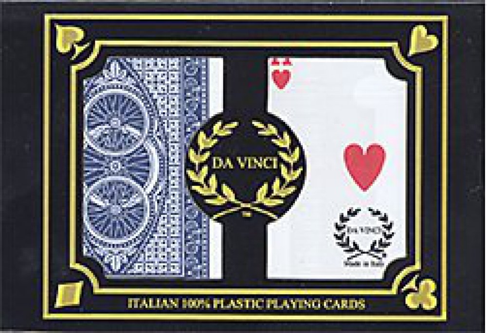 Da Vinci Ruote, Italian 100% Plastic Playing Cards, 2-Deck Set By Modiano, Regular Index