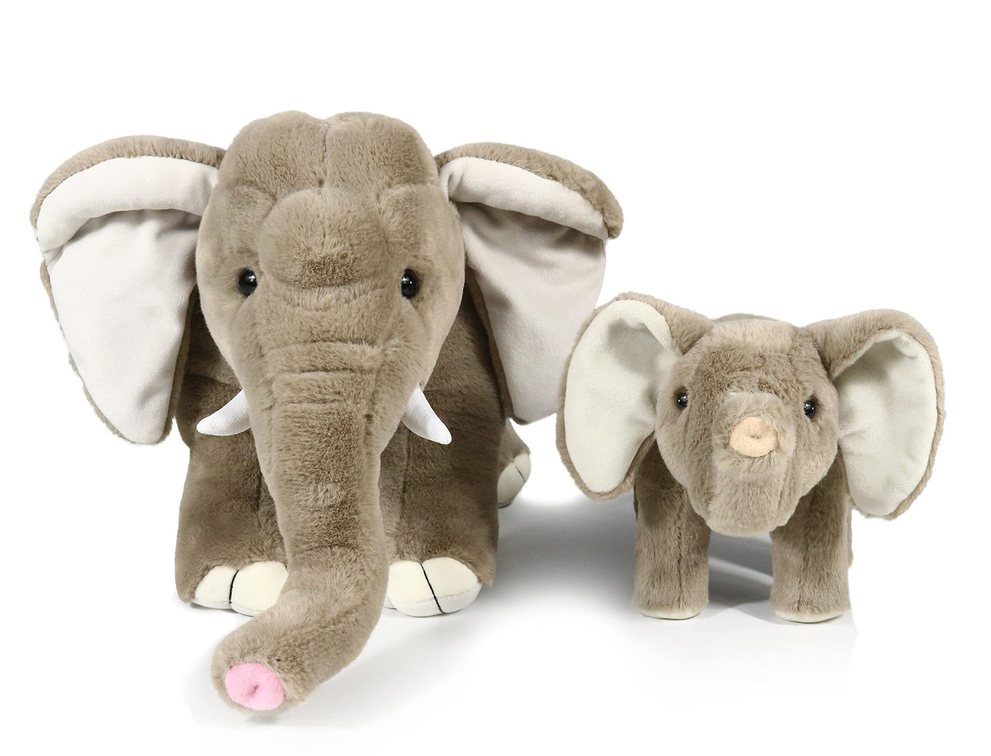 Ice King Bear Mom And Baby Stuffed Animals Set Zoo Wild Animals (Elephant)