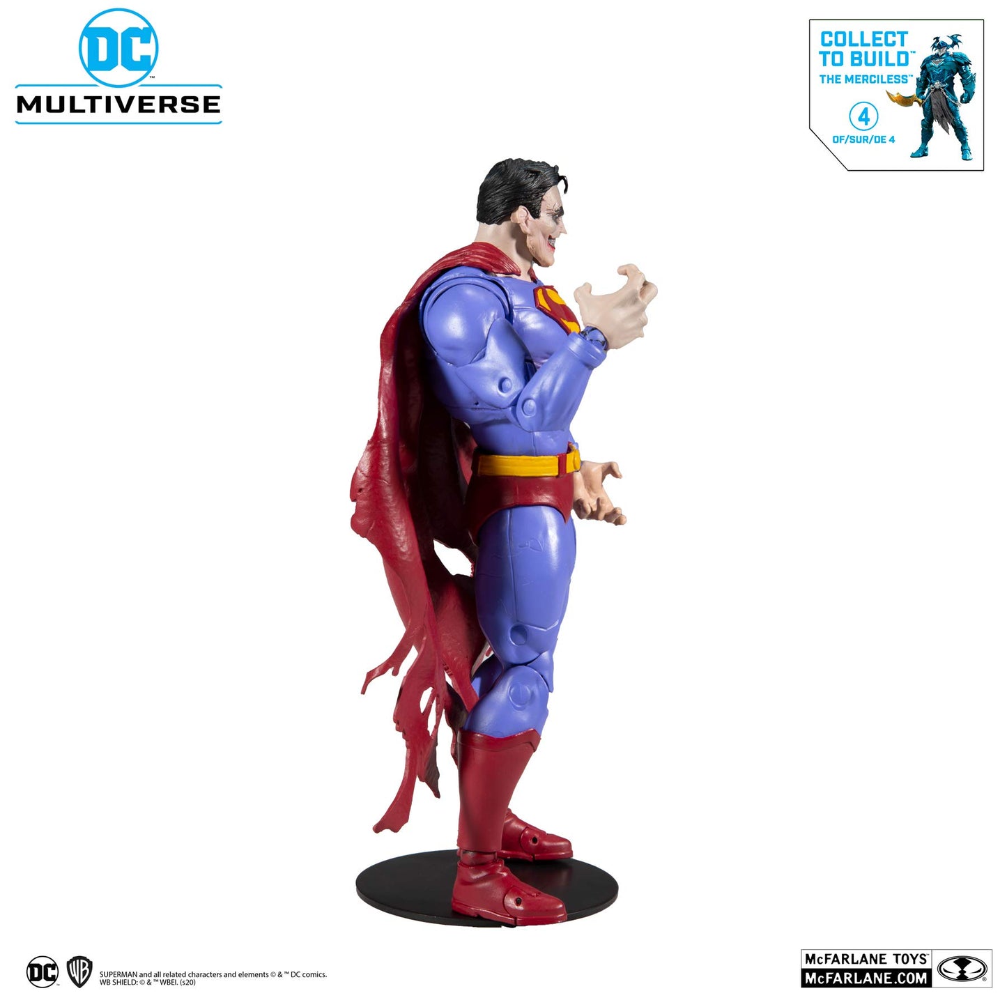 Mcfarlane Toys Dc Multiverse Superman (The Infected) 7' Action Figure With Build-A Parts For 'The Merciless' Figure