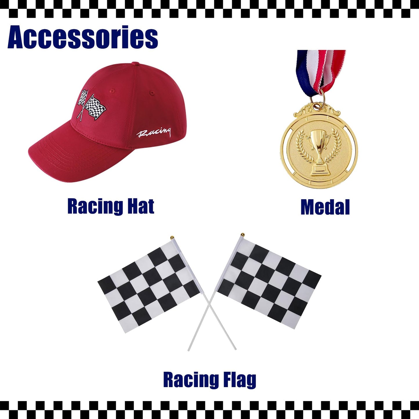 Kosgraiy Race Car Driver Costume Kid,Boy And Girl Racer Jumpsuit With Peaked Cap,Toddler Racing Costume Halloween,Red,S/120