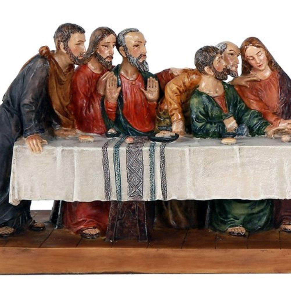 Pacific Giftware The Last Supper Da Vinci Inspiration Tabeltop Figurine Decorative Gift 12 Inch L