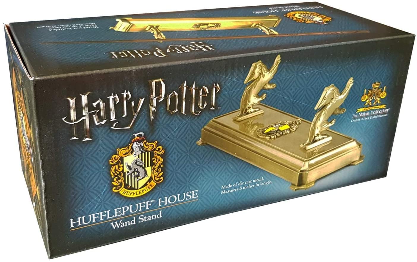 The Noble Collection Hufflepuff Wand Stand - Metal, One Size, Multi-coloured, Model NN9526