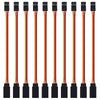 ACEIRMC 10pcs 3-Pin 30cm Servo Extension Cable Cord Female to Male Lead Wire Connector JR for RC Car Airplanes Remote Control