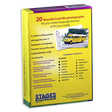 Stages Learning Lang-O-Learn Esl Vehicles Vocabulary Photo Flash Cards