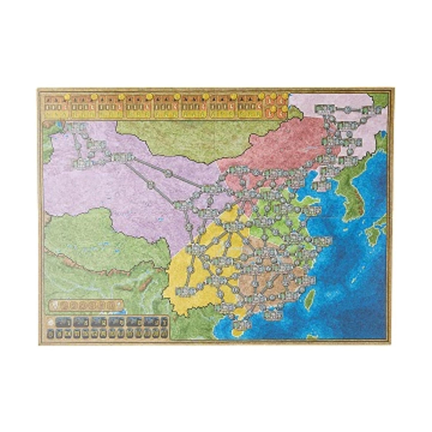 Rio Grande Games Power Grid Expansion: China/Korea, Green, Model RGG373, Paper Material