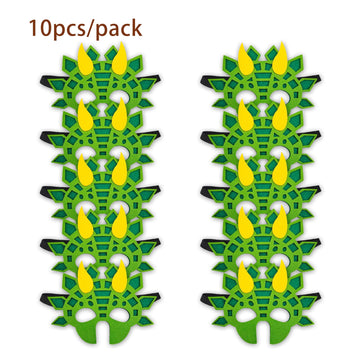 Jtnohx Felt Animal Masks, 10 Pcs Halloween Mask, Animal Costume For Birthday Party Supplies (Dino Mask)