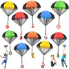 Juuxncgv 10Pcs Christmas Parachute Toy Outdoor Hand Throw Flying Toys for Kids Tangle Free tossing Toy for Xmas Party Favors Stocking Stuffers Goody Bag Filler Festival Gifts(10 Styles 5 Colors)