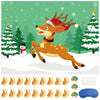 Morcheiong Pin The Tail On The Deer Christmas Game With 36 Tails, Christmas Party Favors Activities Supplies Decorations For Kids