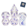 Hddais Dnd Dice Set, 7Pcs Resin D&D Dice Rpg Polyhedral Dice Set With Gift Case For Dungeons And Dragons And Other Tabletop Game