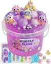 Purple Slime Kit, Clear Slime Bucket, Slime Party Favors For Kids, Crunchy Slime Includes 10 Packs Of Slime Add-Ins, Sensory Toy