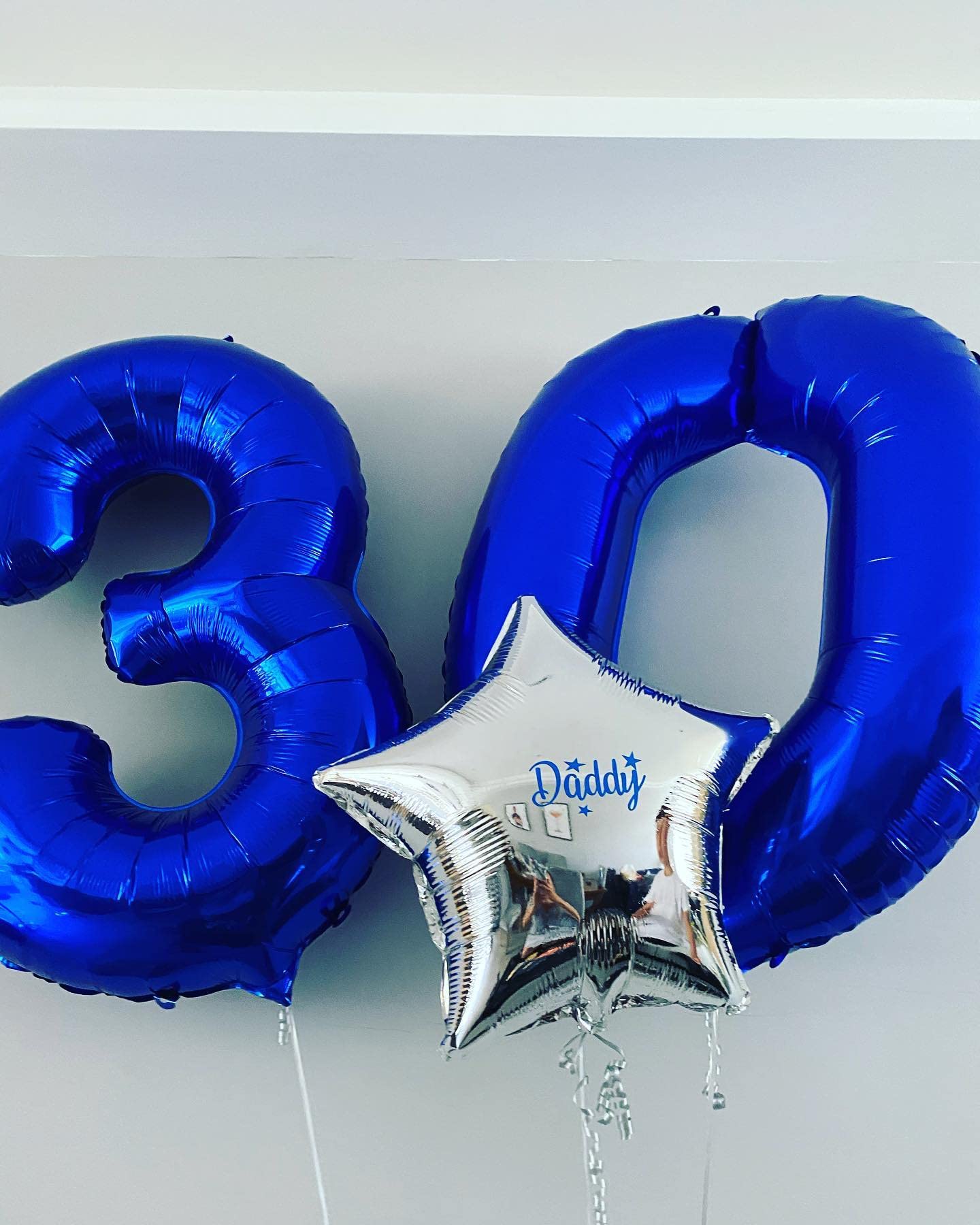 40 Inch Navy Blue 60 Number Balloons Giant Jumbo Huge 60 Foil Mylar Helium Number Digital Balloons Dark Blue Birthday Mylar Digi