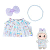 Labubu Doll Clothes Outfit - Summer Floral Print Dress Labubu Clothes enhanced Labubu Outfit with Accessories Stylish Labubu Clothes for Doll Labubu Designer Clothes