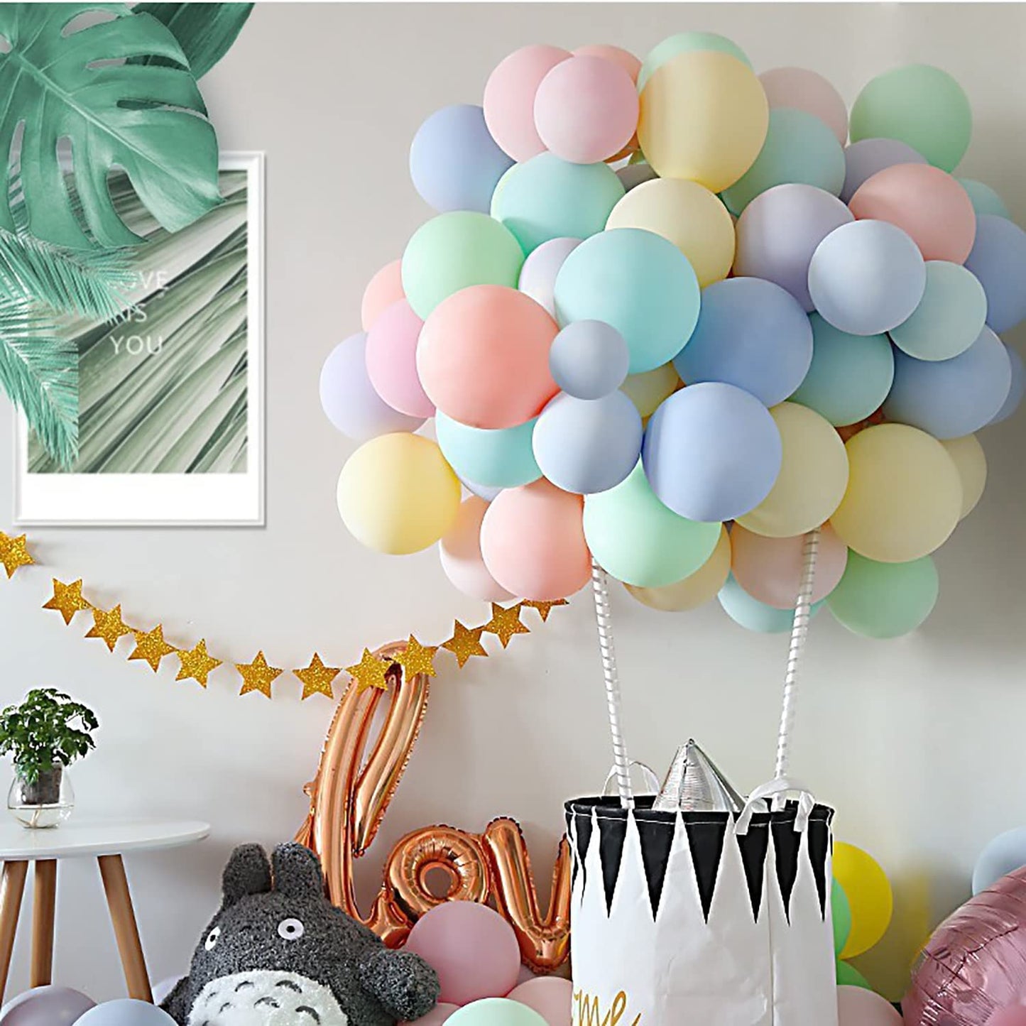 Kalor 12 Inch Pastel Green Balloons, 50 Pcs Latex Helium Macaron Balloons For Kid'S Birthday Party, Baby Shower, Wedding, Graduate Party Decorations