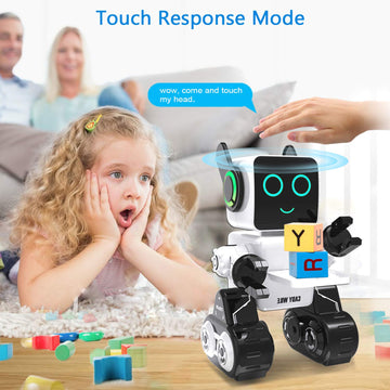Zechuan Robot Toy For Kids, Remote Control And Intelligent Programming Rc Robot, Suitable For Kids And Over To Music, Dancing, T