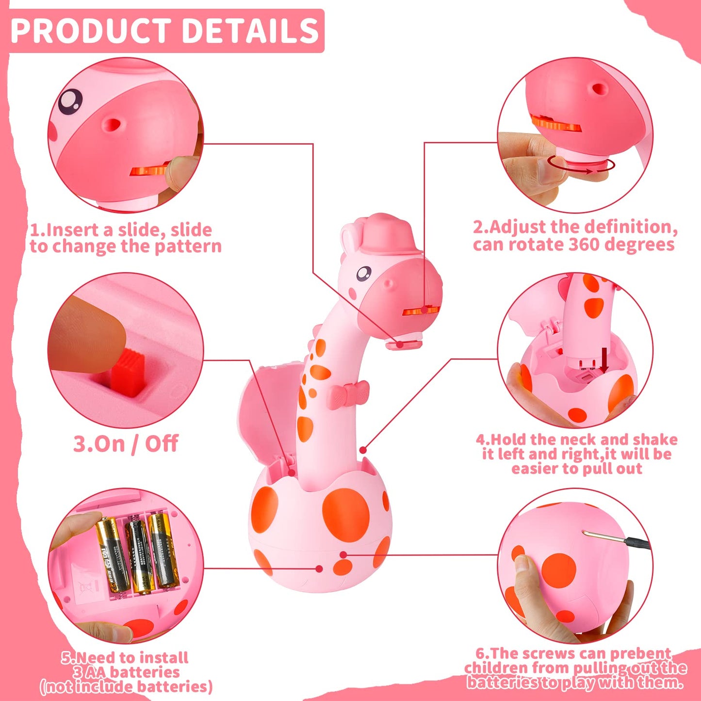 Rngodo Drawing Projector For Kids, Trace And Draw Projector Toy For Toddler Girls & Boys, Learning Art Children Drawing Projecti