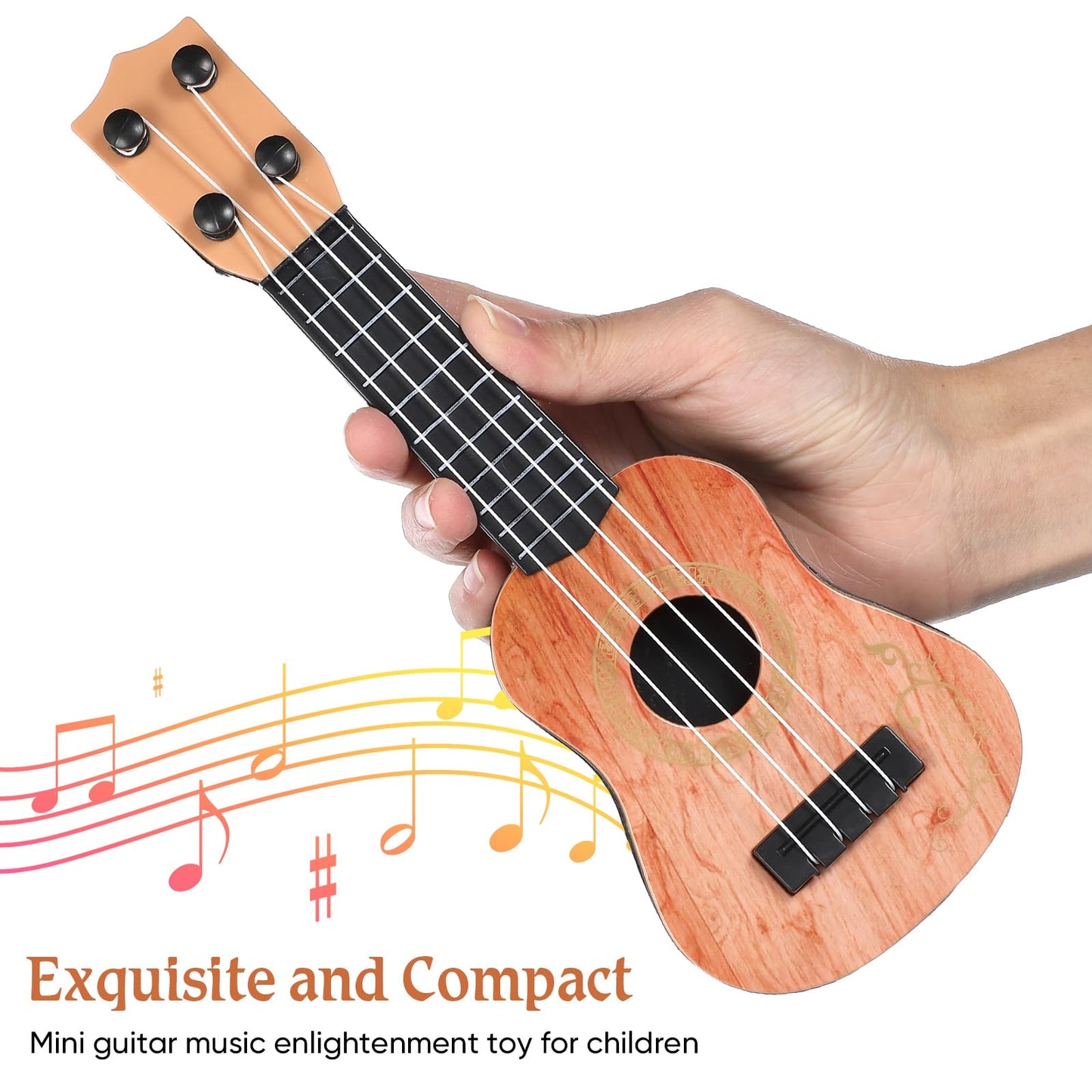 Toddmomy Kids Plastic Ukulele Guitar - A Classical Musical Toy Instrument for Beginners, Promoting Education and Playful Explor