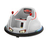 Flybar FunPark 6V Bumper Car for Toddlers, Electric Ride-On Toy, 360° Spin, LED Lights, White/Red, Supports up to 66 lbs, Ages