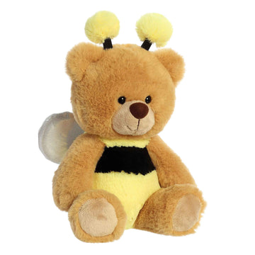 Aurora 10" Bee Bear Wanna Be Plush Toy, Multicolor, Plastic, Model 08961