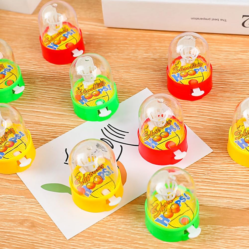 Zasnynua 32 Pack Mini Finger Basketball Toys, Fun Handheld Basketball Shooting Games Desktop Fidget Game, Party Favors Decoratio