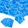 Kesfey 8 Packs Ocean Wave Tablecloth 54 X 108 Inch Water Print Plastic Table Cloths Waterproof Ocean Party Table Covers With Sea