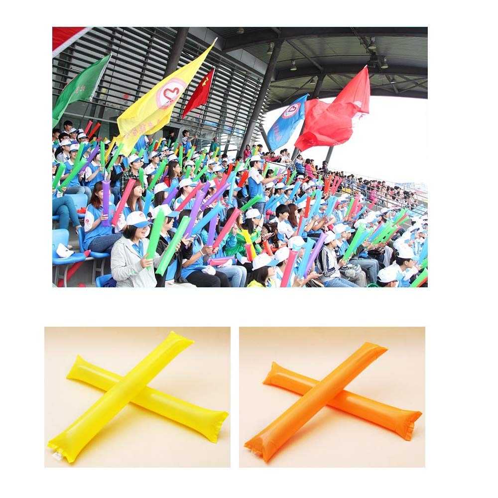 Creatyi 40 Pcs Thicken Bam Bam Thunder Sticks Cheering Sticks Cheerleading Cheering Sticks For Sports Cheers Ball Dance Basketba