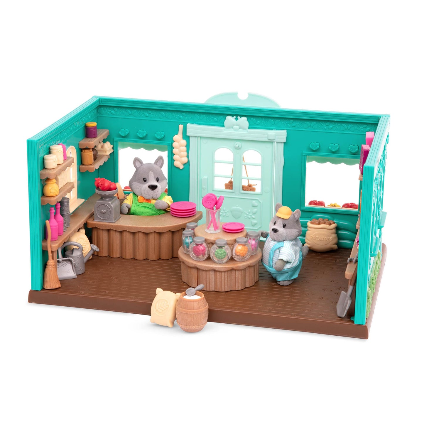 Li’L Woodzeez – Honeysuckle Hollow General Store – Dollhouse Playset With Furnitures & Accessories – Pretend Play Toy For Kids Age 3+