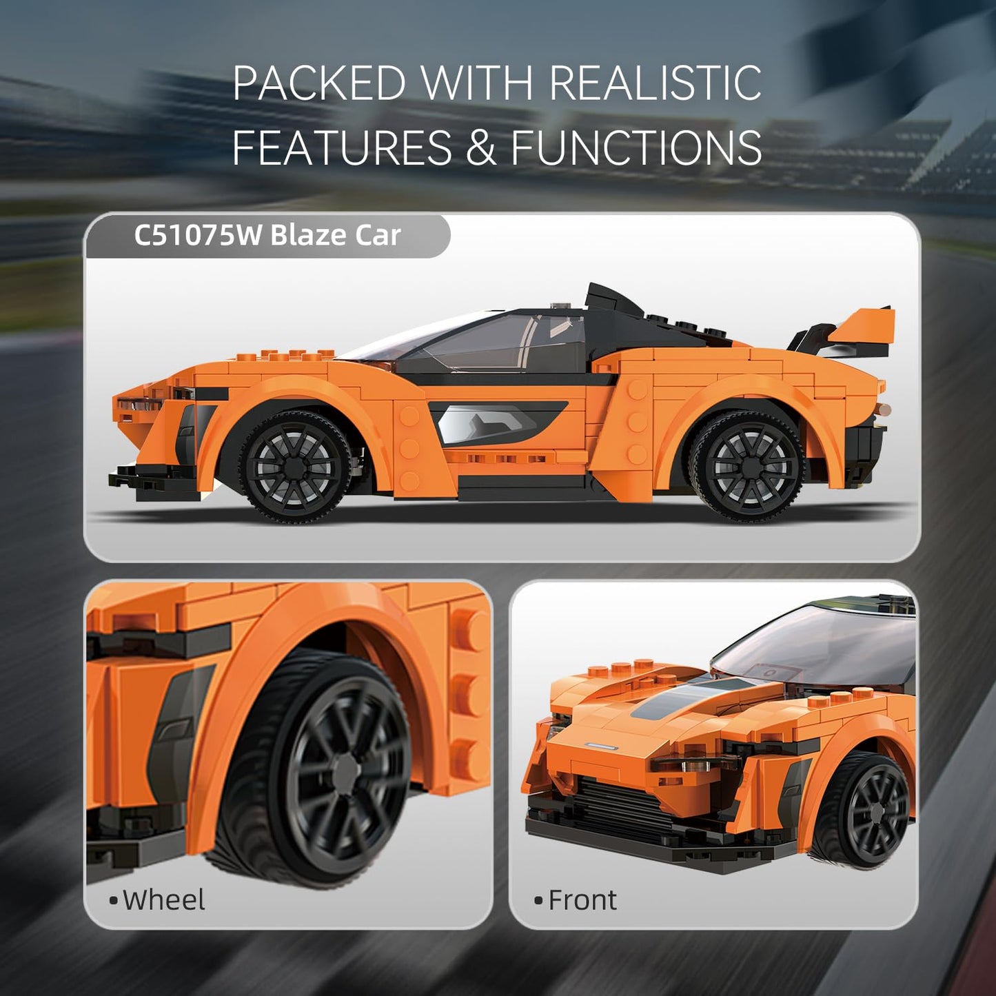 CaDA STEM Building Toys for 6 8 9 10+ Year Old Boys, Remote Control Car Blocks Kits with Programmable APP, Sports RC Building To