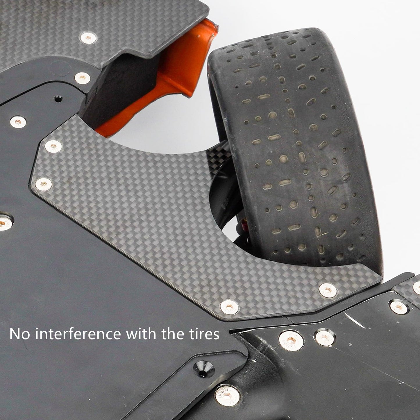 1.5MM Carbon Fiber Air Dam Diffuser for Arrma 6S 1/7 Infraction/Limitless/Felony,Wheel Covers Lightweight Left&Right Carbon Fibe