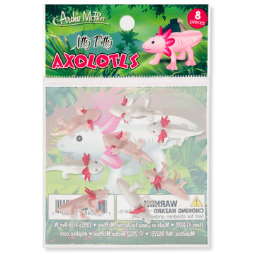 Accoutrements Archie McPhee Itty Bitty Axolotls 8 Pack