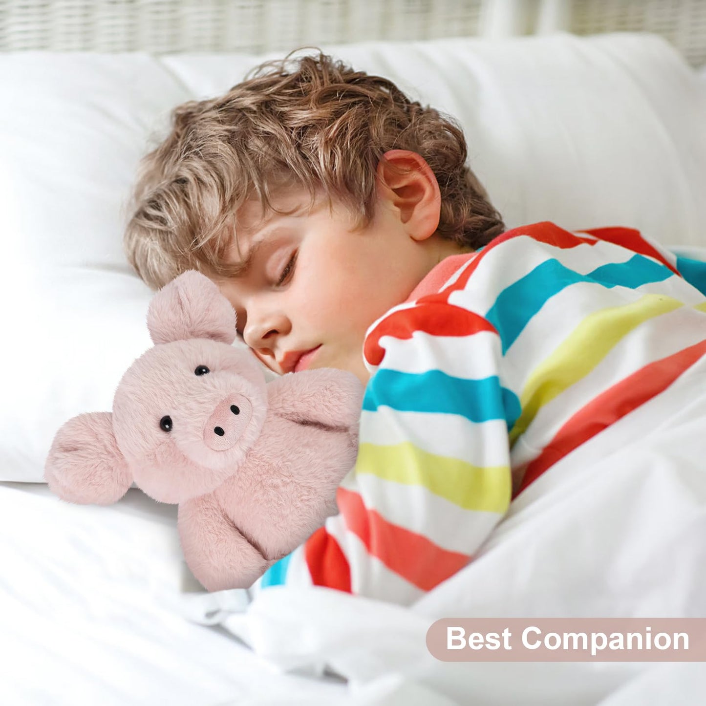 Suzzipals Heatable & Coolable Pig Stuffed Animal, Microwavable Heating Pad For Soothing & Relaxation, Lavender Scent Stuffed Pig