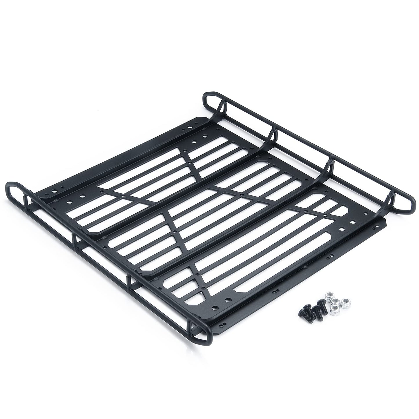 MORLORDY Stainless Steel RC Roof Rack Luggage Rack Set for 1/10 RC Crawler Car Accessories SCX10 III Upgrades JLU AXI03007 Parts